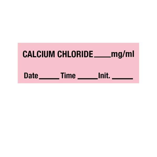 Tape, Calcium Chloride 1/2" x 500" Pink w/Black